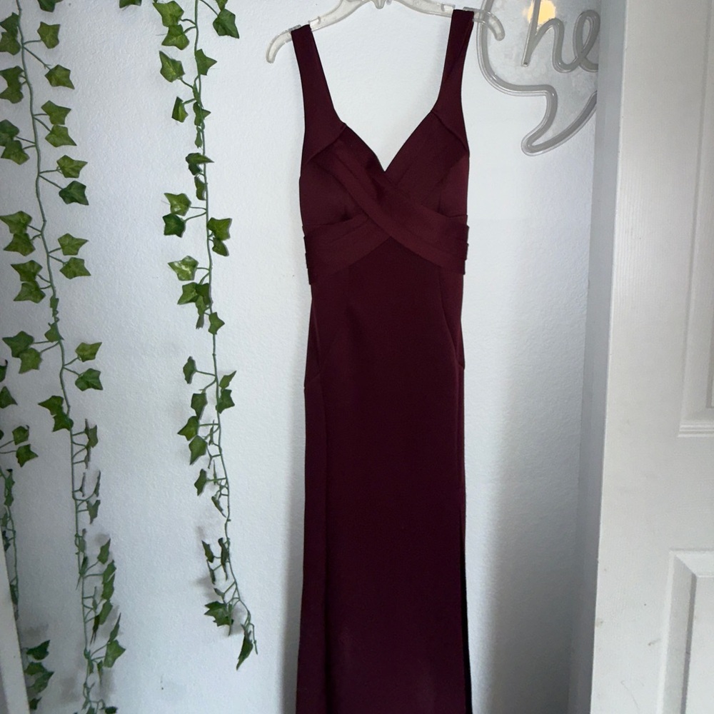 Emerald Sundae Maroon Bodycon Dress – Size M